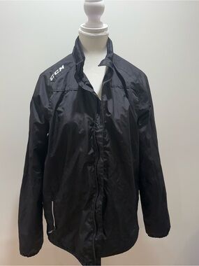 CCM Men's Black Lightweight Full-Zip Jacket